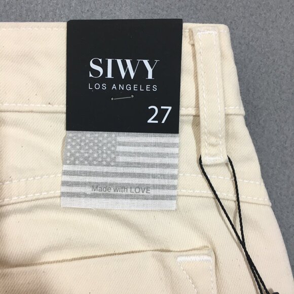 NWT Siwy Jean Womens Straight Leg Size 27 Lynn Milkshake Mid Rise Stretch - Picture 5 of 13